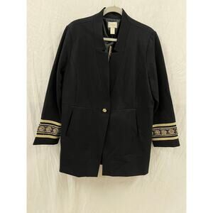 NWT Chicos Novelty Cuff Sleeve Jacket size 3